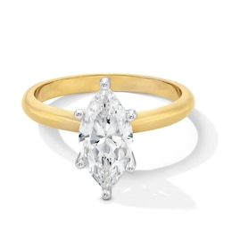 2 CT. Marquise-Cut Certified Lab-Grown Diamond Solitaire Engagement Ring in 14K Gold (F/VS2)