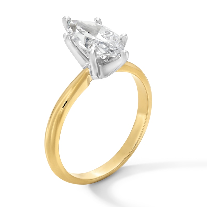 Main Image 3 of 2 CT. Marquise-Cut Certified Lab-Grown Diamond Solitaire Engagement Ring in 14K Gold (F/VS2)