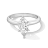 Thumbnail Image 1 of 2 CT. Marquise-Cut Certified Lab-Grown Diamond Solitaire Engagement Ring in 14K White Gold (F/VS2)