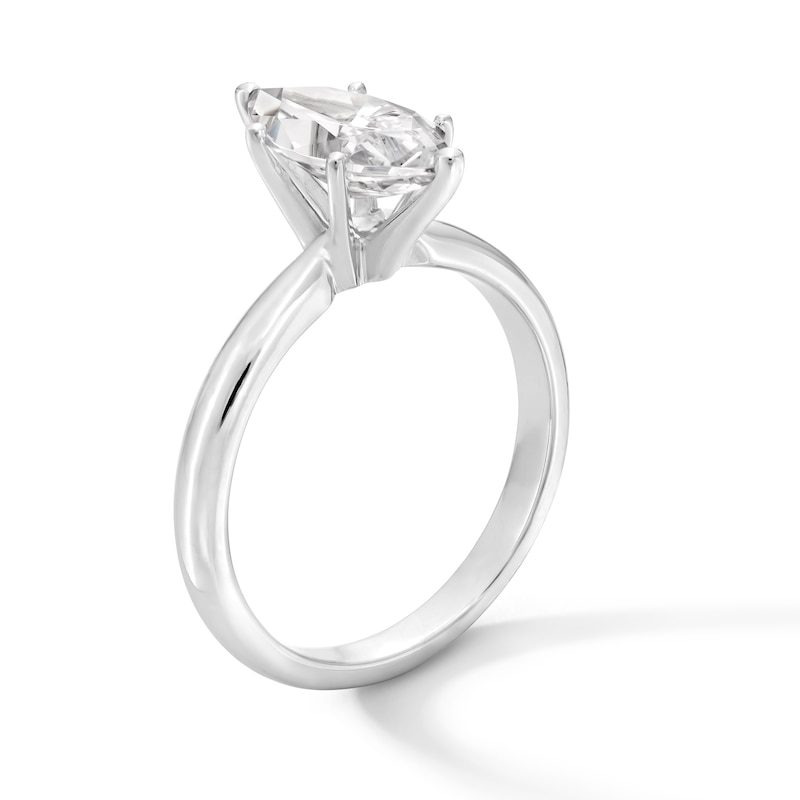Main Image 3 of 2 CT. Marquise-Cut Certified Lab-Grown Diamond Solitaire Engagement Ring in 14K White Gold (F/VS2)