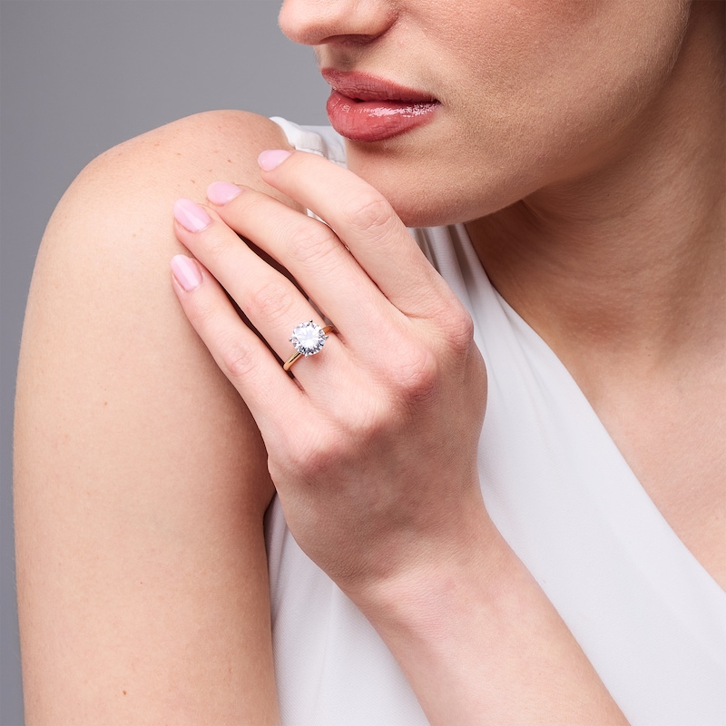 Main Image 2 of 4 CT. Certified Lab-Grown Diamond Solitaire Engagement Ring in 14K Gold (F/VS2)