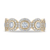 Thumbnail Image 3 of 1-1/2 CT. T.W. Certified Lab-Grown Diamond Frame Five Stone Anniversary Band in 10K Gold (F/VS2)