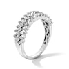 Thumbnail Image 2 of 7/8 CT. T.W. Baguette-Cut Certified Lab-Grown Diamond Double Row Band in 14K White Gold (F/VS2)