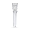 Thumbnail Image 2 of 2 CT. T.W. Emerald-Cut Certified Lab-Grown Diamond Seven Stone Anniversary Band in 10K White Gold (F/VS2)