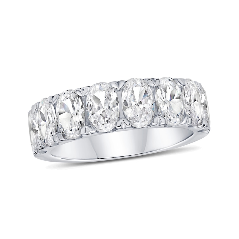 Main Image 1 of 3-5/8 CT. T.W. Oval Certified Lab-Grown Diamond Anniversary Band in 14K White Gold (F/VS2)