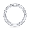 Thumbnail Image 3 of 3-5/8 CT. T.W. Oval Certified Lab-Grown Diamond Anniversary Band in 14K White Gold (F/VS2)