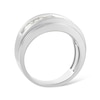 Thumbnail Image 3 of 1-1/2 CT. T.W. Certified Lab-Grown Diamond Five Stone Stepped Edge Band in 10K White Gold (F/VS2)