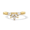 Thumbnail Image 1 of 3/8 CT. T.W. Multi-Shaped Certified Lab-Grown Diamond Floral Contour Band in 14K Gold (F/VS2)