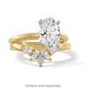 Thumbnail Image 3 of 3/8 CT. T.W. Multi-Shaped Certified Lab-Grown Diamond Floral Contour Band in 14K Gold (F/VS2)