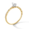 Thumbnail Image 2 of 1/2 CT. T.W. Marquise-Cut Certified Lab-Grown Diamond Collar Promise Ring in 10K Gold (F/SI2)