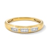 Thumbnail Image 4 of 1/3 CT. T.W. Certified Lab-Grown Diamond Frame Sectioned Shank Wedding Ensemble in 10K Gold (F/SI2)