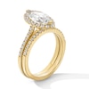 Thumbnail Image 2 of 2 CT. T.W. Marquise-Cut Certified Lab-Grown Diamond Frame Bridal Set in 14K Gold (F/VS2)