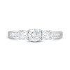 Thumbnail Image 3 of 1 CT. T.W. Diamond Three Stone Channel-Set Shank Engagement Ring in 14K White Gold