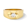 Thumbnail Image 1 of 1/2 CT. Certified Lab-Grown Diamond Solitaire Channel Band in 10K Gold (F/VS2)