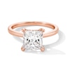 Thumbnail Image 1 of 2-1/2 CT. T.W. Princess-Cut Certified Lab-Grown Diamond Solitaire Hidden Halo Engagement Ring in 14K Rose Gold (F/VS2)
