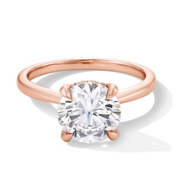 2-1/2 CT. T.W. Certified Lab-Grown Diamond Solitaire Hidden Halo Engagement Ring in 14K Rose Gold (F/VS2)