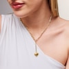 Thumbnail Image 2 of Heart Drop Paper Clip Chain “Y” Necklace in Hollow 10K Gold