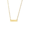 Thumbnail Image 1 of Rectangular “mama” Bar Necklace in 10K Gold