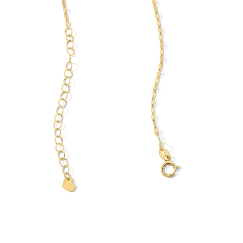 Main Image 2 of Rectangular “mama” Bar Necklace in 10K Gold