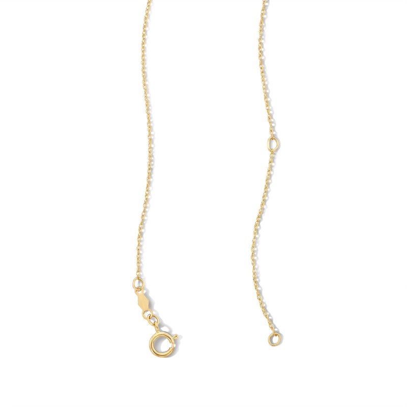Main Image 3 of Quinceañera "15" Crown Pendant in 10K Two-Tone Gold