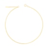 Thumbnail Image 1 of 1.6mm Diamond-Cut Curb Chain Anklet in Solid 14K Gold - 10"