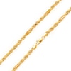 Thumbnail Image 1 of 5.0mm Diamond-Cut Figaro Rope Chain Necklace in Hollow 14K Gold - 22"