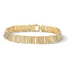 Thumbnail Image 1 of 8.0mm Ribbed Ribbon Link Bracelet in Hollow 10K Gold - 8.5"