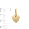 Thumbnail Image 2 of Heart Hoop Drop Earrings in Hollow 10K Gold