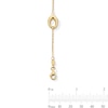 Thumbnail Image 2 of 8.8mm Oval Trio Station Bracelet in 10K Gold - 7.5”