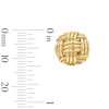 Thumbnail Image 2 of Woven Basket Stud Earrings in Solid 10K Gold