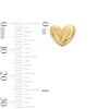 Thumbnail Image 2 of Heart Stud Earrings in Solid 14K Gold