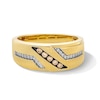 Thumbnail Image 1 of 1/5 CT. T.W. Brown and White Diamond Slant Band in 10K Gold