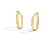 Thumbnail Image 1 of 28.0mm Oblong Hoop Earrings in Hollow 10K Gold