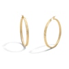 Thumbnail Image 1 of 42.8mm Diamond-Cut Hoop Earrings in Hollow 10K Gold