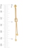 Thumbnail Image 2 of Knotted Dangle Earrings in Hollow 10K Gold