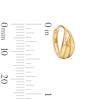 Thumbnail Image 2 of Tapered Huggie Hoop Earrings in Solid 10K Gold