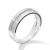 Thumbnail Image 2 of 5/8 CT. T.W. Black and White Diamond Channel-Set Band in 10K White Gold