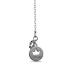 Thumbnail Image 2 of Enchanted Disney Villains Maleficent Onyx and 1/8 CT. T.W. Diamond Castle Pendant in Black Sterling Silver - 19"