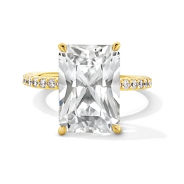6-1/4 CT. T.W. Radiant-Cut Certified Lab-Grown Diamond Engagement Ring in 14K Gold (F/VS2)