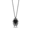 Thumbnail Image 4 of Enchanted Disney Villains Maleficent Onyx and Black Diamond Wings Pendant and Stud Earrings Set in Black Sterling Silver