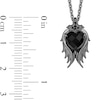 Thumbnail Image 6 of Enchanted Disney Villains Maleficent Onyx and Black Diamond Wings Pendant and Stud Earrings Set in Black Sterling Silver