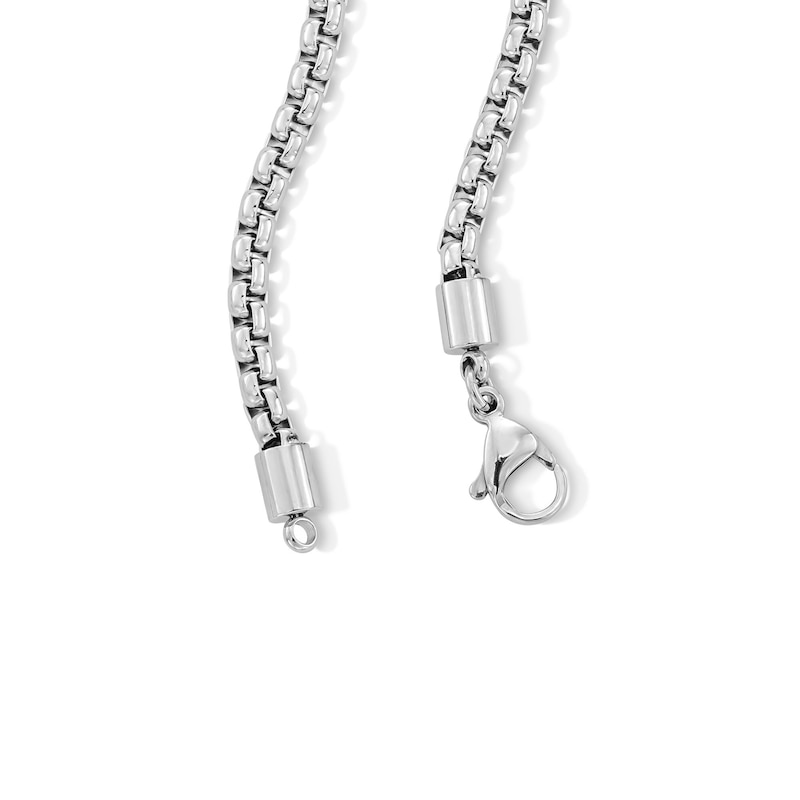Main Image 3 of Rolo Box Chain Necklace Set in Solid Stainless Steel - 20” and 22”