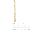 Thumbnail Image 2 of 4.0mm Concave Figaro Chain Necklace in Solid 14K Gold - 24”