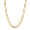 Thumbnail Image 1 of 9.5mm Concave Figaro Chain Necklace in Solid 14K Gold - 22”