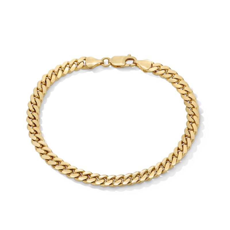 Main Image 1 of 5.94mm Miami Cuban Curb Chain Bracelet in Solid 10K Gold - 8.5"