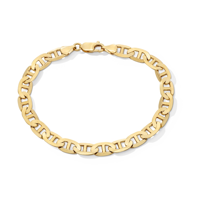 Main Image 1 of 7.6mm Mariner Chain Bracelet in Solid 10K Gold - 8.5”