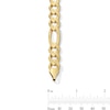 Thumbnail Image 2 of 9.5mm Concave Figaro Chain Bracelet in Solid 10K Gold - 8.5"
