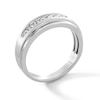 Thumbnail Image 2 of 1/4 CT. T.W. Diamond Seven Stone Stepped Edge Band in 10K White Gold