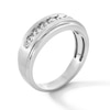 Thumbnail Image 2 of 1/2 CT. T.W. Diamond Seven Stone Stepped Edge Band in 10K White Gold