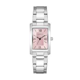 Ladies' Caravelle by Bulova Classic Dress Watch with Rectangular Pink Dial (Model: 43L224)